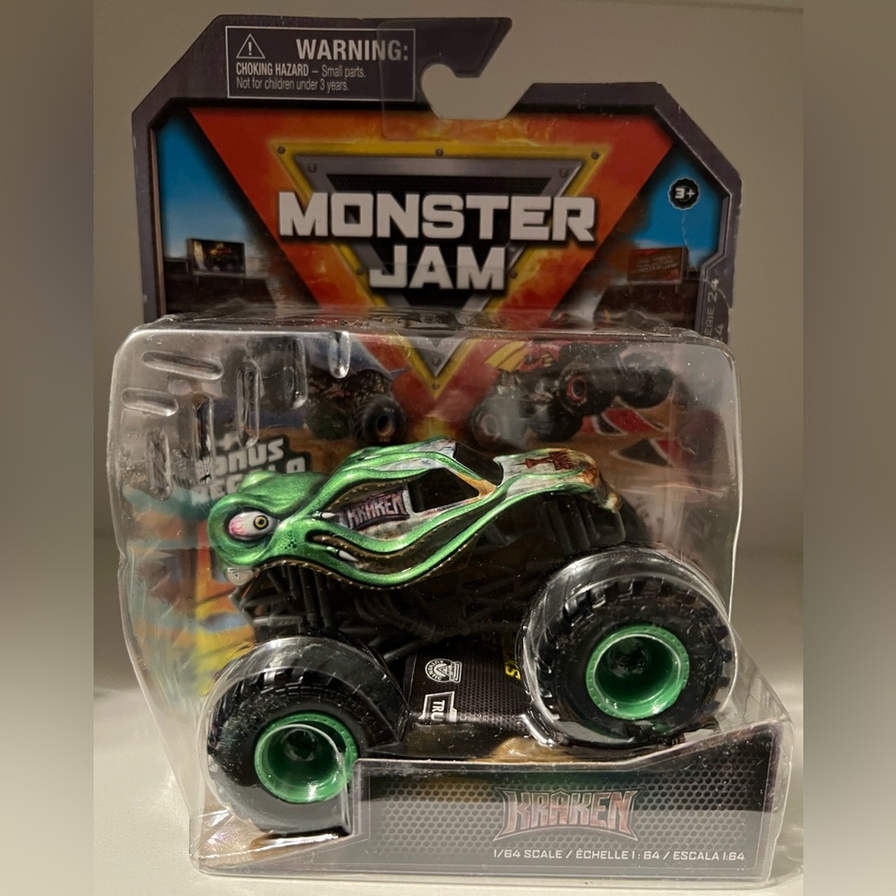 Monster Jam - Kraken (GREEN) 2022 Series 24 / 1:64 Scale VHTF - Picture 1 of 2